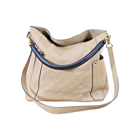LOUIS VUITTON Bagatelle Empreinte Leather Dune Hobo Tote Shoulder Beige XL - Picture 6 of 16